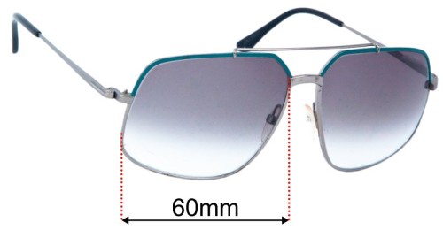 Tom Ford Ronnie TF439 60mm Replacement Lenses